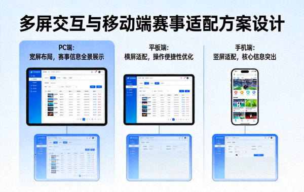 多屏交互与移动端赛事适配方案设计