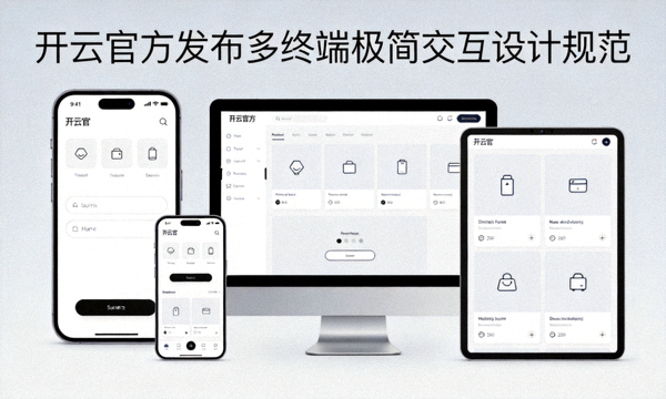 开云官方发布多终端极简交互设计规范