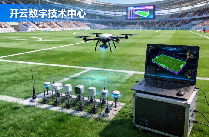 开云数字技术中心绿茵赛场实景与数据模型采集
