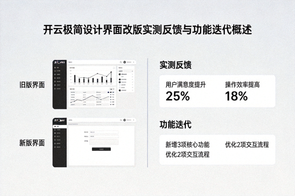 开云极简设计界面改版实测反馈与功能迭代概述