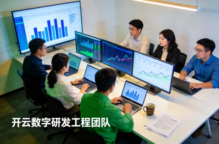 开云数字研发工程团队协同分析数据工作场景