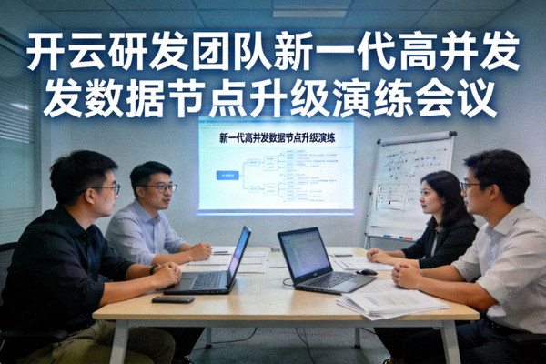 开云研发团队进行新一代高并发数据节点升级演练会议