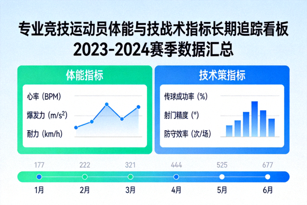 专业竞技运动员体能与技战术指标长期追踪看板