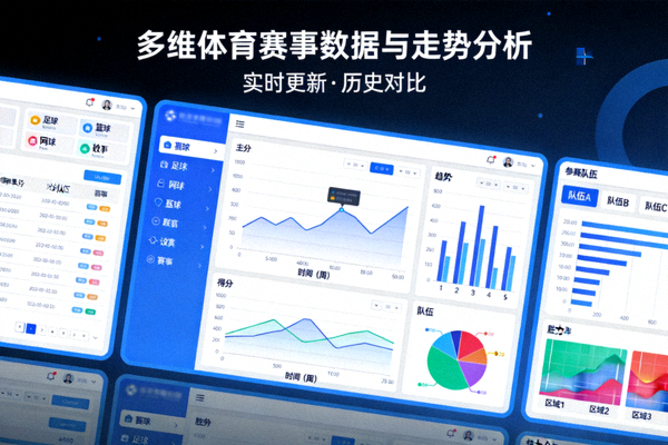 多维体育赛事数据与走势分析可视化终端界面
